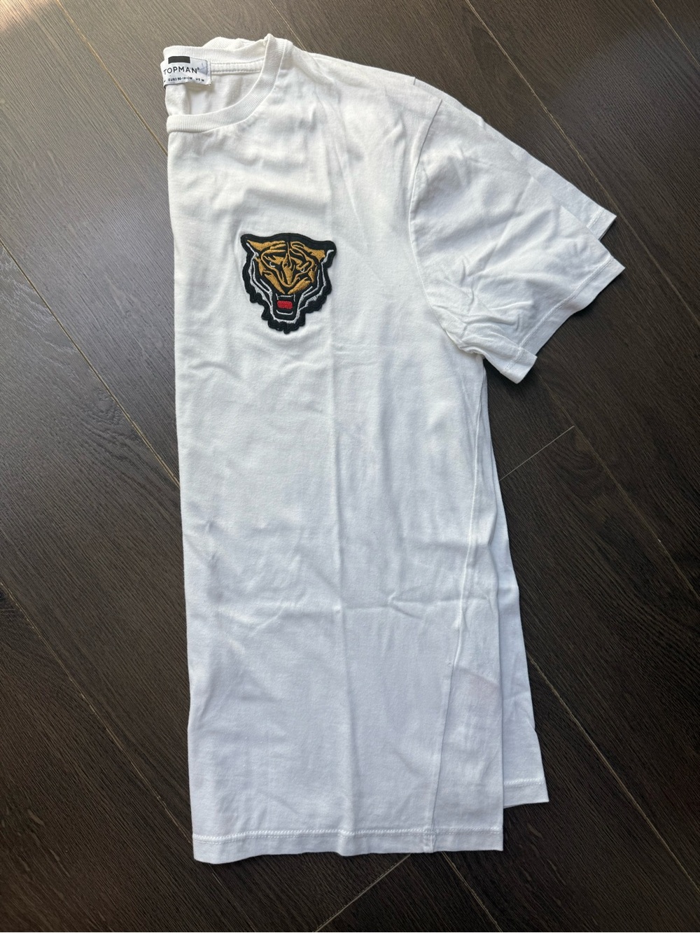 Topman White Short-Sleeve Crewneck Tee - Picture 3 of 4